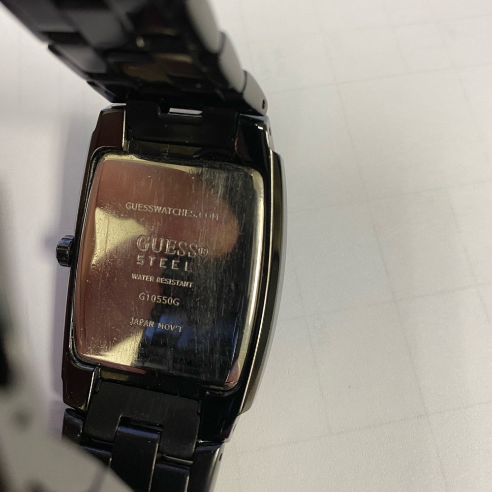 Black Steel GUESS Watch - Picture 3 of 4